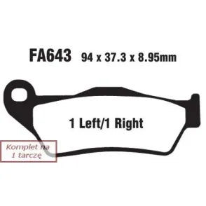 Placute Frana Moto EBC - EBCFA643V