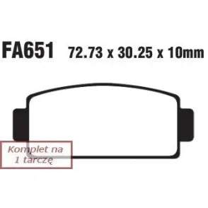 Placute Frana Moto EBC - EBCFA651TT