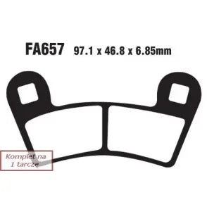 Placute Frana Moto EBC - EBCFA657TT