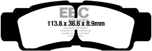 Placute Frana Moto Yamaha Yxr 1000 (16) EBC - EBCFA676TT