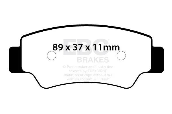 Placute Frana Moto EBC - EBCFA747R