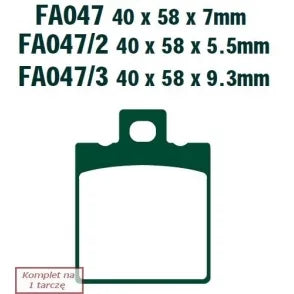 Placute Frana Moto Keeway Arn 125 (06-12) EBC - EBCSFA047HH