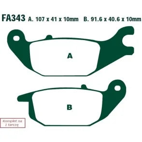 Placute Frana Moto Yamaha Mw 125 Tricity Scooter (14) EBC - EBCSFA343
