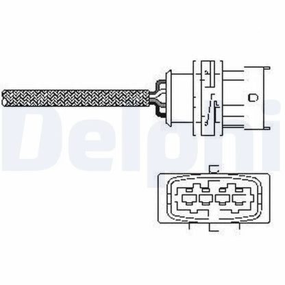 Sonda Lambda Delphi pentru Opel Astra/Combo/Combo Tour/Meriva A/Vectra C, Vauxhall Astra/Astravan Mk/Combo Mk/Meriva A/Zafira Mk - ES10789-12B1