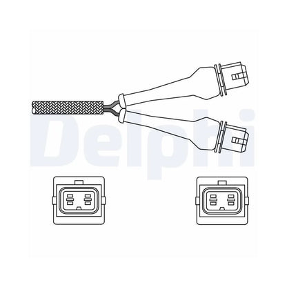 Sonda Lambda Delphi pentru Peugeot 205/309/405 - ES20244-12B1