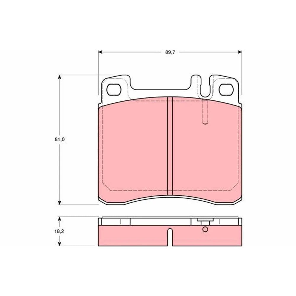 Placute Frana TRW pentru Mercedes-Benz S Class - GDB1122