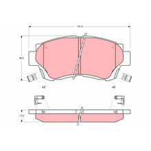 Placute Frana TRW - GDB1142