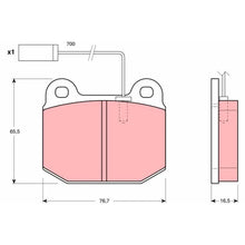 Placute Frana TRW pentru Alfa Romeo 33/75/90/Rz/Sz - GDB1253
