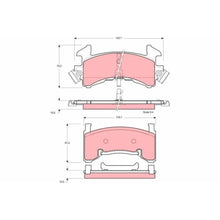 Set Placute Frana, Frana Disc TRW - GDB1272