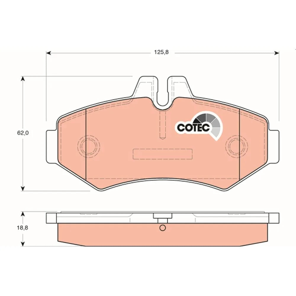 Set Placute Frana, Frana Disc TRW - GDB1399