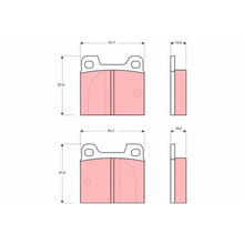 Placute Frana TRW - GDB142