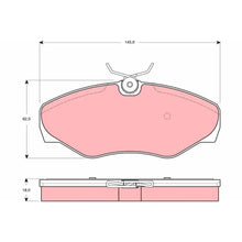Placute Frana TRW - GDB1466