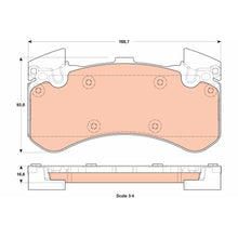 Set Placute Frana, Frana Disc TRW - GDB1911