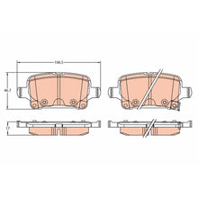 Placute Frana TRW - GDB2317