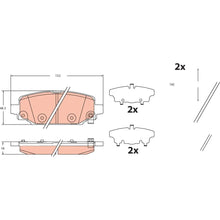 Placute Frana Jeep Wrangler 2,0 T-Gdi/2,2 D 17-19 TRW pentru Jeep Wrangler - GDB2461