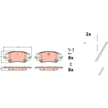 Placute Frana Jeep Avenger Electric 22-/Fiat 600E 23-/C4X 22- 1,2/E-208/E-2008 23- TRW - GDB2478