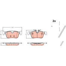 Placute Frana TRW pentru Volvo S60/S90/V60/V90 - GDB2499