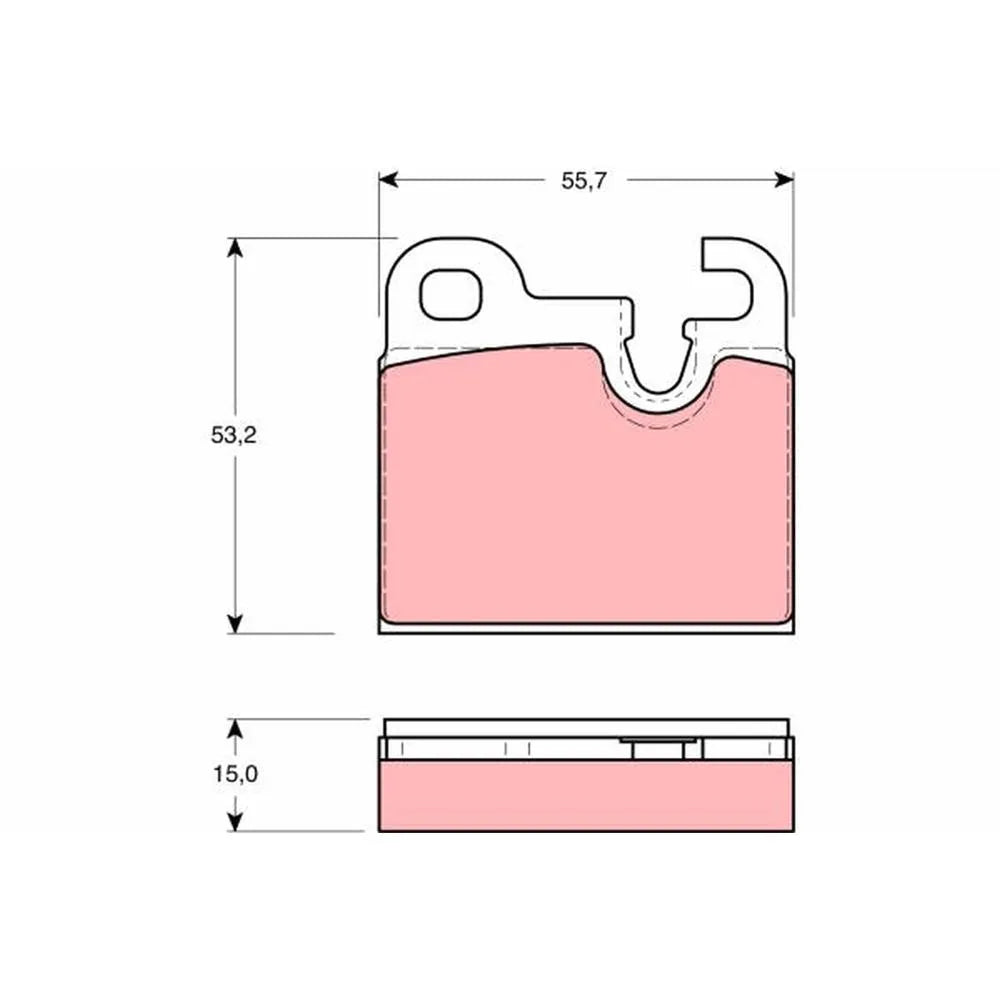 Placute Frana TRW pentru BMW 2 5 3 2 Cupe/2500 3 3/5/6 - GDB259