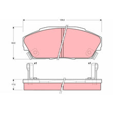 Placute Frana TRW pentru Acura Integra Cupe/Integra/Legend, Honda Legend/Prelude - GDB3034