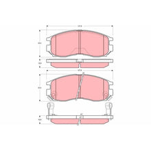 Set Placute Frana, Frana Disc TRW pentru Mitsubishi Colt/Eclipse/Galant/Lancer/Santamo, Proton Persona 300/Persona 400 - GDB3133