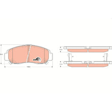 Set Placute Frana, Frana Disc TRW - GDB3268
