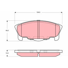 Placute Frana TRW - GDB3320