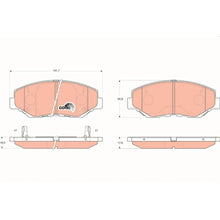 Set Placute Frana, Frana Disc TRW pentru Honda Accord/Cr V/Pilot - GDB3325