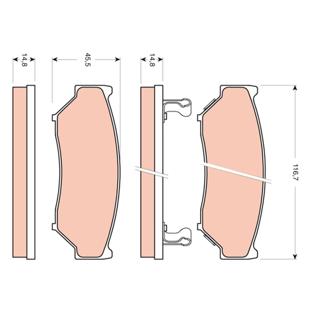 Set Placute Frana, Frana Disc TRW - GDB3436