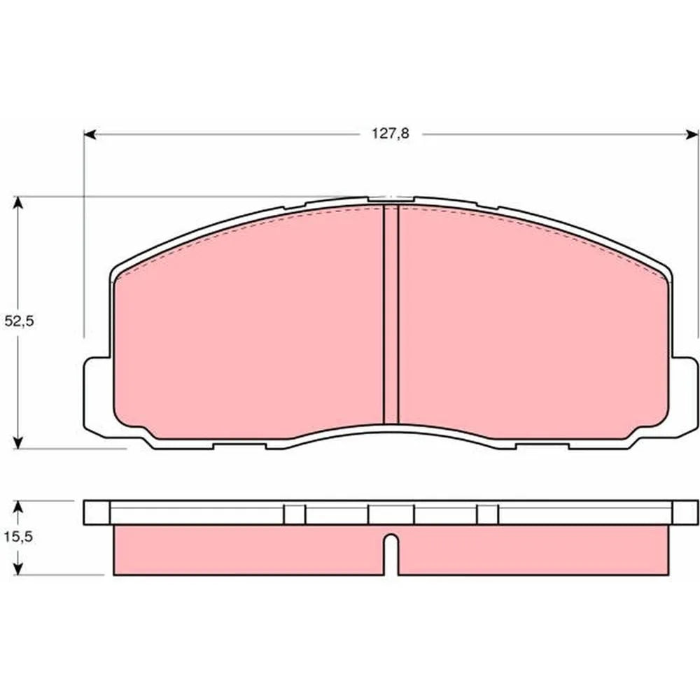 Placute Frana TRW pentru Mitsubishi Colt/Cordia/Galant/Lancer F/Lancer - GDB355