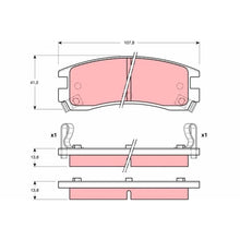 Set Placute Frana, Frana Disc TRW - GDB4042