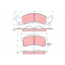 Set Placute Frana, Frana Disc TRW - GDB4054