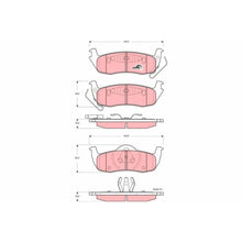 Set Placute Frana, Frana Disc TRW pentru Infiniti Qx56, Jeep Commander/Grand Cherokee - GDB4137