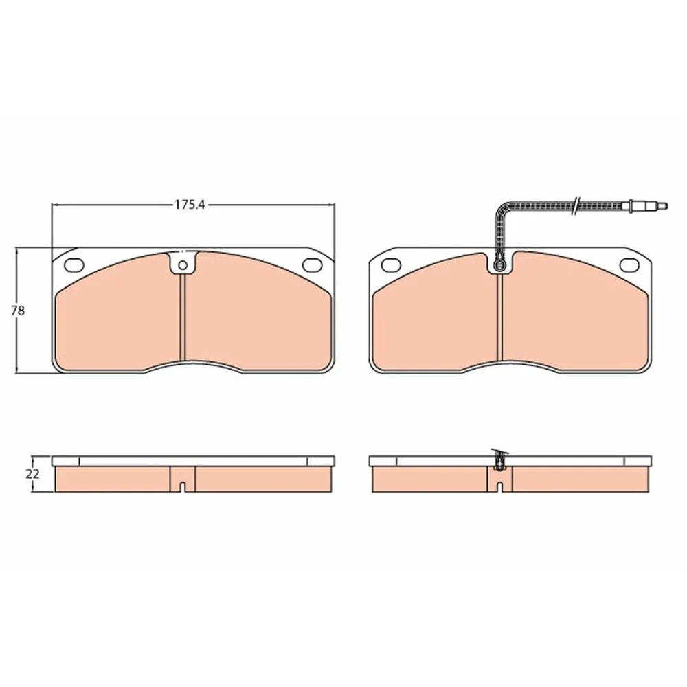 Placute Frana TRW pentru Volvo Fl6 - GDB5057
