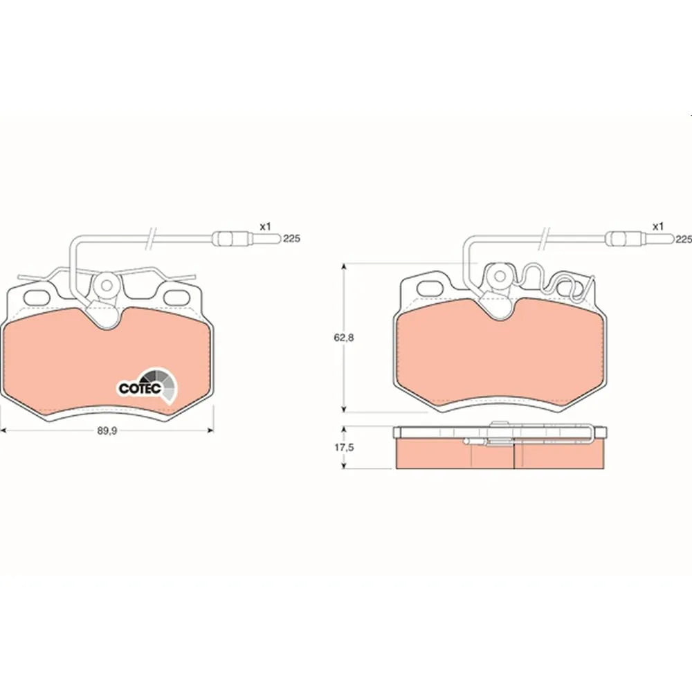 Placute Frana TRW - GDB808
