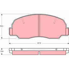 Set Placute Frana, Frana Disc TRW pentru Bertone Freeclimber 2, Daihatsu Feroza Hard/Feroza Soft/Rocky Hard/Rocky Soft/Taft - GDB980