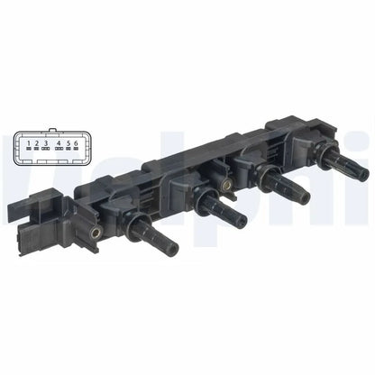 Kit Aprindere Delphi pentru Citroen C4 Cupe/C4/C8, Peugeot 206/307/307 Cc/406/406 Cupe - GN10502-12B1