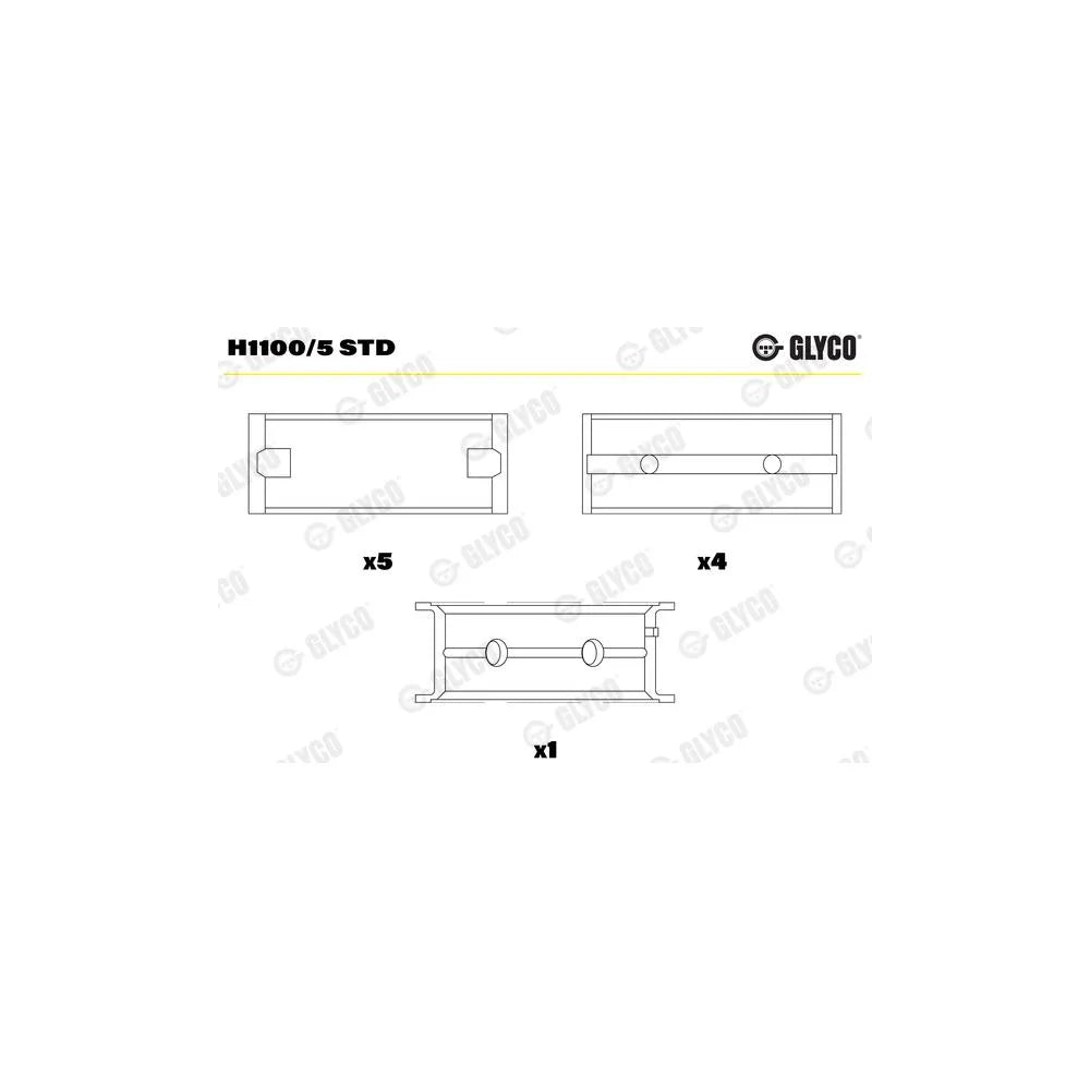 Cuzineti, Arbore Cotit Glyco - H1100/5 STD