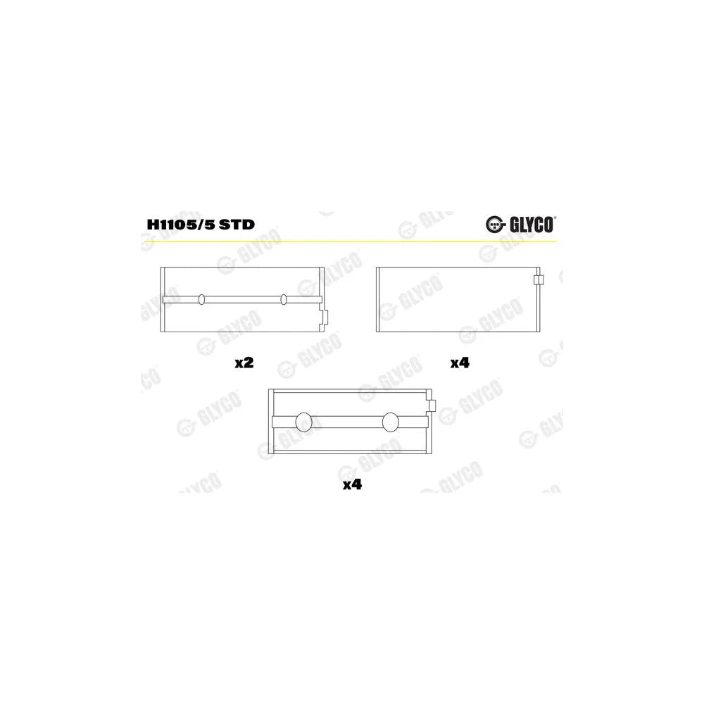 Cuzineti, Arbore Cotit Glyco - H1105/5 STD