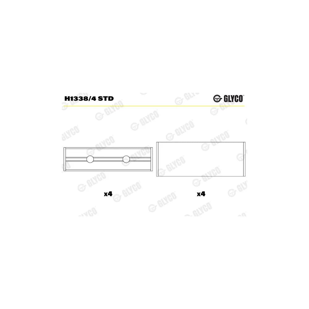 Cuzineti, Arbore Cotit Glyco - H1338/4 STD