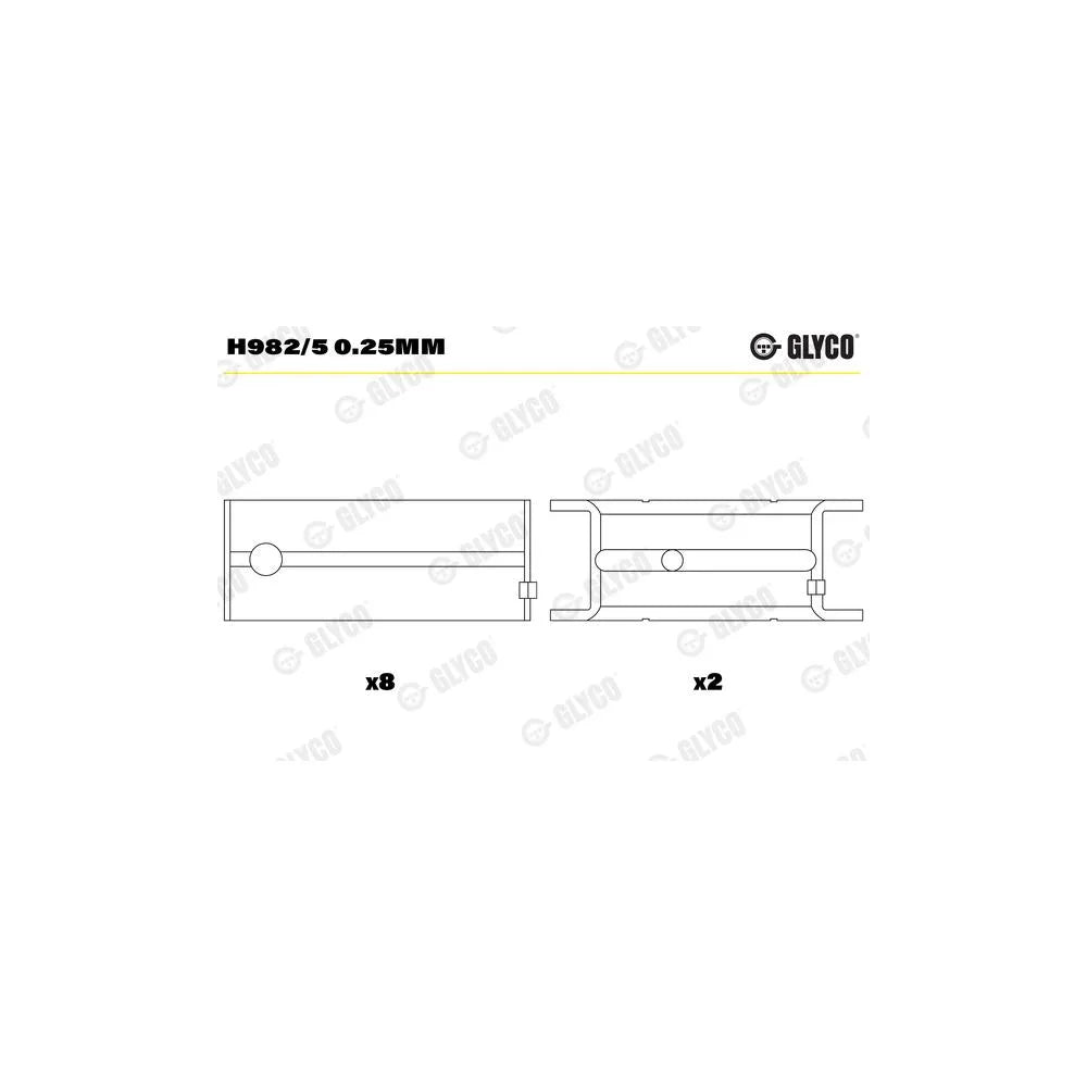 Cuzineti, Arbore Cotit Glyco - H982/5 0.25MM
