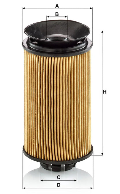 Filtru Ulei Mann-Filter pentru Fuso (Mitsubishi) Canter, Mitsubishi Canter - HU 7022 z KIT