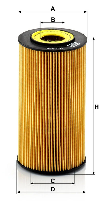 Filtru Ulei Mann-Filter pentru Mercedes E - HU 934 x