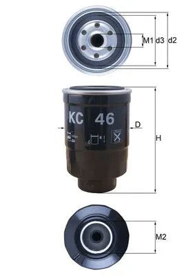 Filtru Combustibil Knecht 0.55 kg - KC 46