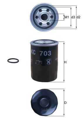 Filtru Combustibil Knecht pentru Mazda - KC 703D