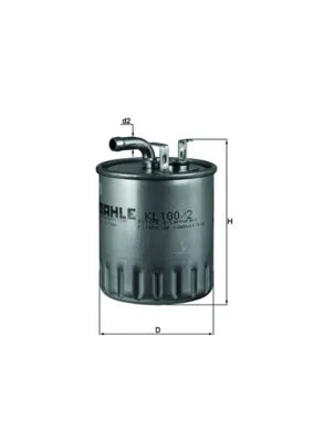 Filtru Combustibil Knecht pentru Mercedes-Benz Sprinter/V Class/Vito, Mercedes A - KL 100/2