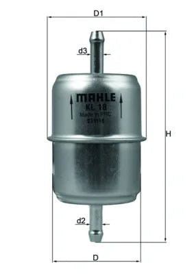 Filtru Combustibil Knecht 80 mm 0.4 kg - KL18OF