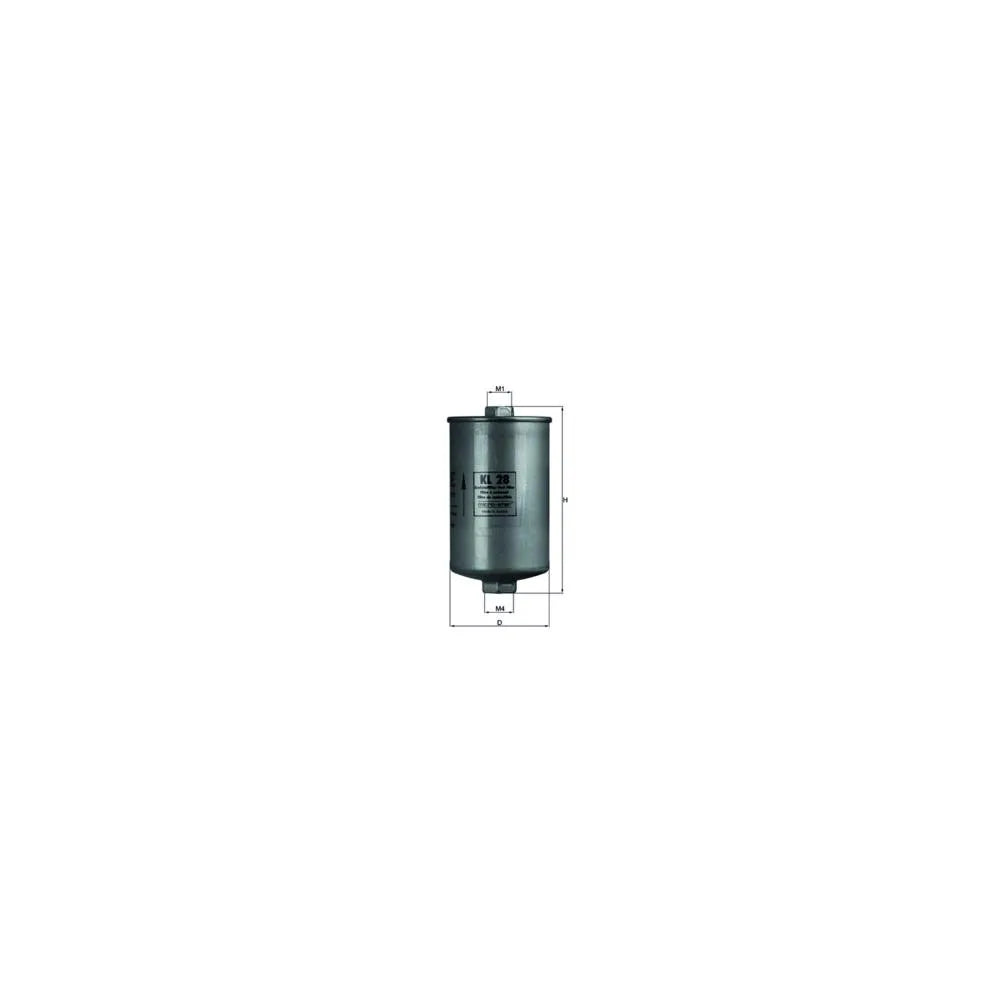 Filtru Combustibil Knecht 0.4 kg 165 mm - KL28