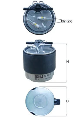 Filtru Combustibil Knecht pentru Nissan Murano/Qashqai/X Trail, Nissan Murano Ii - KL 440/41