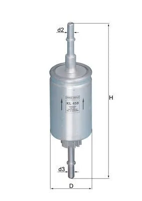 Filtru Combustibil Knecht 12 V 0.16 kg - KL 458
