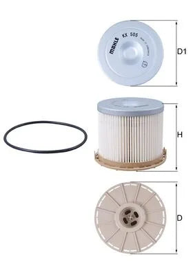 Filtru Combustibil Knecht pentru Isuzu D Max, Isuzu D-Max I - KX505D